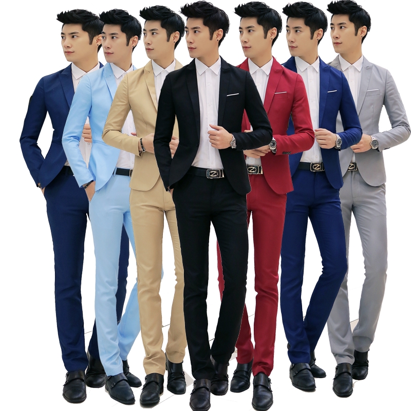 ภาพสินค้าชุดสูท เสื้อและกางเกง สำหรับผู้ชาย รุ่นล่าสุด 2020 จากร้าน wangbiao.th บน Shopee ภาพที่ 2