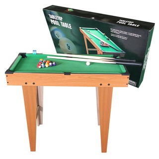 สินค้า โต๊ะพูลพร้อมอุปกรณ์ โต๊ะพูล โต๊ะพูลเล็ก โต๊ะสนุ๊กเกอร์ Pool Table with Equipment สไตล์ขายาว