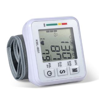 อัตโนมัติเสียงวัดความดันโลหิตข้อมือสุขภาพอัตราการเต้นหัวใจชีพจรเมตร Tonometer Sphygmomanometer pul KWL-W01