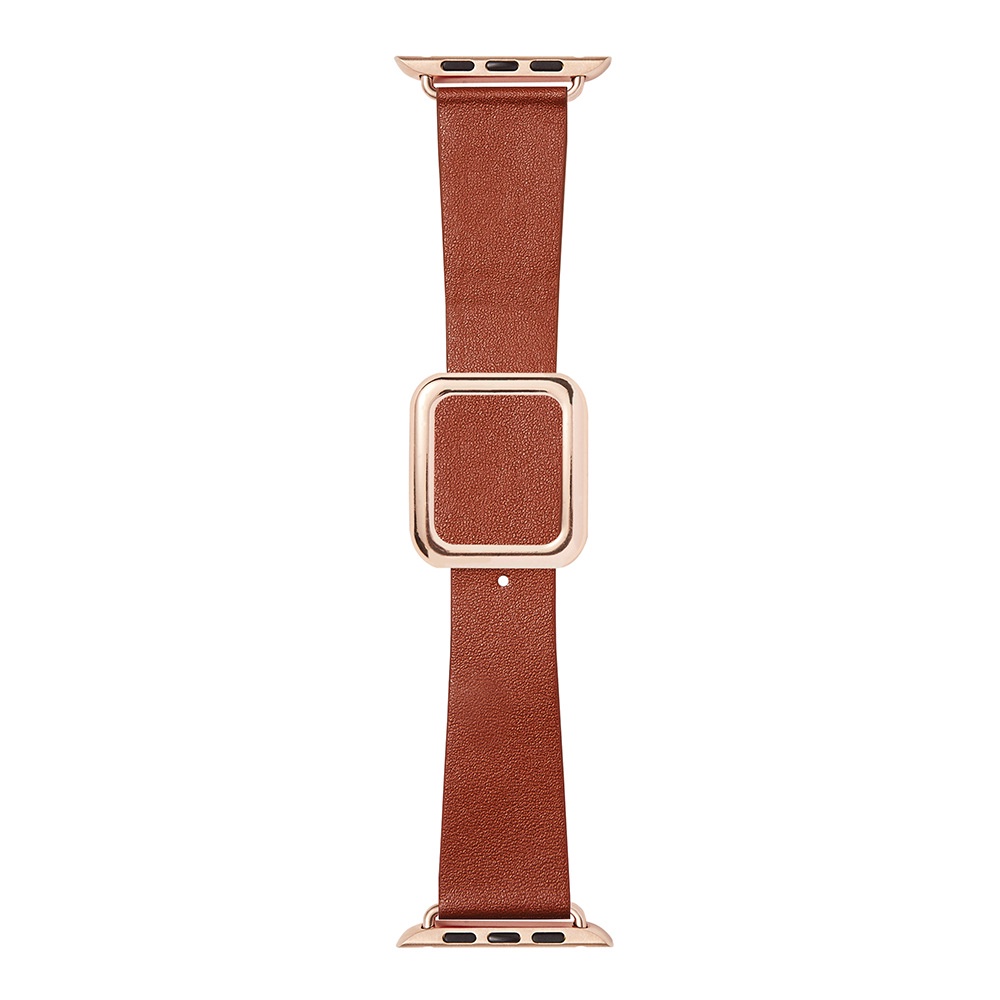 ภาพหน้าปกสินค้าสายนาฬิกาข้อมือ สายหนัง แต่งหัวเข็มขัดแม่เหล็ก สไตล์โมเดิร์น สําหรับ Apple Watch 7 6 5 4 3 จากร้าน wj7777.th บน Shopee