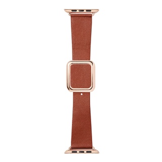 ภาพขนาดย่อของภาพหน้าปกสินค้าสายนาฬิกาข้อมือ สายหนัง แต่งหัวเข็มขัดแม่เหล็ก สไตล์โมเดิร์น สําหรับ Apple Watch 7 6 5 4 3 จากร้าน wj7777.th บน Shopee
