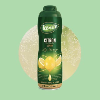 Teisseire Lemon Syrup เตสแซร์ เลม่อนไซรัป (Teisseire Syrup) Citron syrup จากฝรั่งเศส 600 ml.