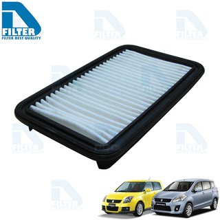 กรองอากาศ Suzuki ซูซูกิ Swift สวิฟ 2009-2011 (เครื่อง 1.5),Ertiga 2013-2016 (เครื่อง 1.4) By D Filter (DKA058)