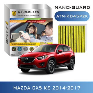 Mazda CX5 (2014-2018) ATN-KD45PZK (กรองแอร์ ARCTIC NANO-GUARD FILTER ฆ่าเชื้อโรค + ดูดกลิ่นเหม็น + ดักสารก่อภูมิ