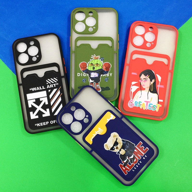 remlmeเคสนิ่ม-tpu-หลังขุ่น-ด้านหลังมีช่องใส่การ์ด-เคสกันกล้อง-เคสใส่การ์ด-เคสมือถือ-พร้อมส่งจากไทย