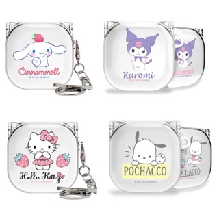 Sanrio Characters clear case for buds 2 / pro / 2 pro / live pochacco my melody hello kitty keyring holder print cute my sweet piano