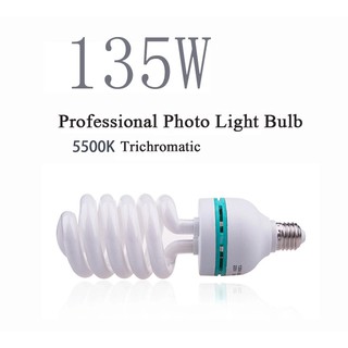 ภาพหน้าปกสินค้า135W 5500K E27 Photo Studio Bulb Lighting Day Light Camera Photography Lamp 220v ที่เกี่ยวข้อง