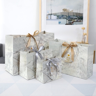 ถุงของขวัญลายหินอ่อนถุงบรรจุภัณฑ์แฟชั่นถุงของขวัญขนมแต่งงานถุงขนมร้านขายเสื้อผ้าถุงกระดาษถุงปีใหม่