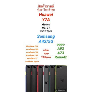 เคสขอบนิ่มหลังแข็ง Huawei Y7A