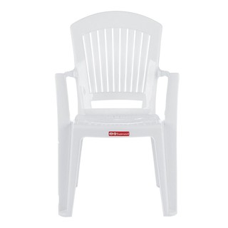 โต๊ะ เก้าอี้ เก้าอี้พนักพิงท้าวแขน SUPERWARE VEGA ARMCHAI สีขาว เฟอร์นิเจอร์นอกบ้าน สวน อุปกรณ์ตกแต่ง PLASTIC PP 46X58X9