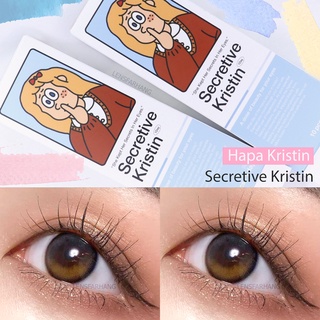 ภาพหน้าปกสินค้า🌔 Hapa Kristin Secretive - Dusk Brown 🌒 เลนส์2โทนไล่เฉดน้ำตาลประกายดำรายวัน นำเข้าจากเกาหลี 🇰🇷 ซึ่งคุณอาจชอบสินค้านี้
