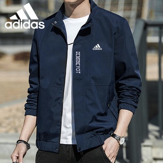 Adidas เสื้อแจ็กเก็ตกันลมลําลอง กันน้ํา เข้ากับทุกการแต่งกาย สไตล์สปอร์ต 2022