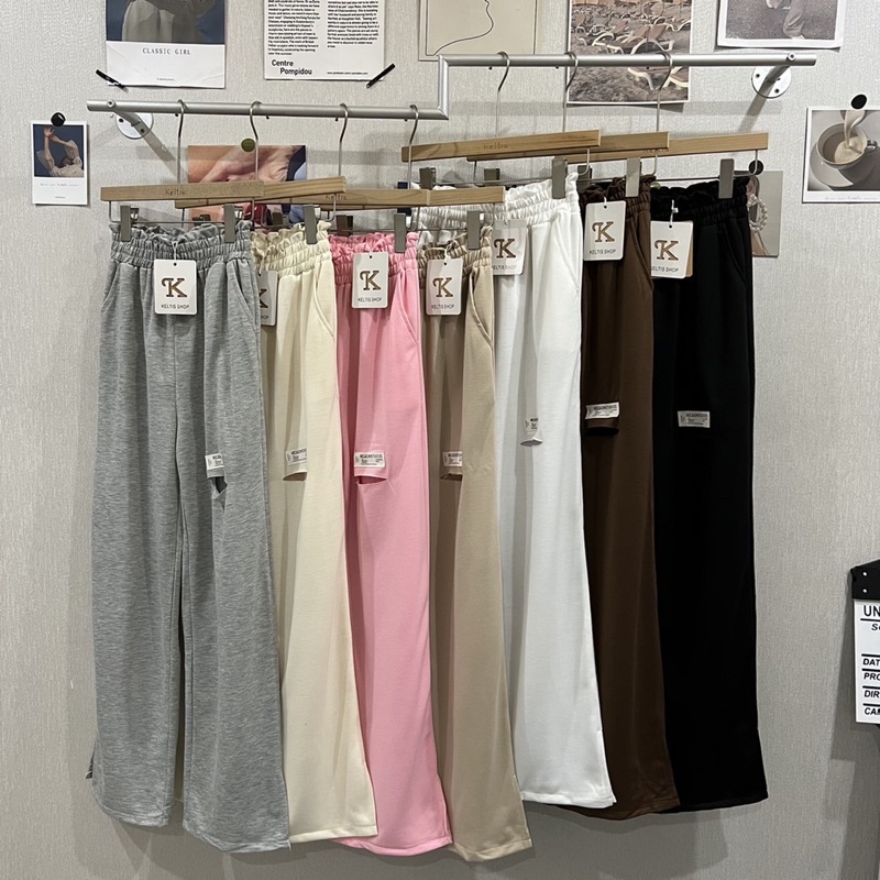 ภาพหน้าปกสินค้า9085 Micaiohstudios กางเกงขายาวเอวจั้ม แต่งขาดขา มี 7 สี  เนื้อผ้าดีใส่สบาย ️พร้อมส่ง ️ จากร้าน sugarchu.clothess บน Shopee