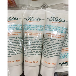Kiehls Superbly Efficient Anti-Perspirant & Deodorant Cream 75ml.ผลิตภัณฑ์ระงับกลิ่นกายสูตรอ่อนโยน