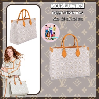 หลุยส์วิตตอง Louis Vuitton ONTHEGO กระเป๋าถือขนาดกลาง/กระเป๋าช้อปปิ้งสำหรับผู้หญิง/ใหม่/ของแท้ 100%