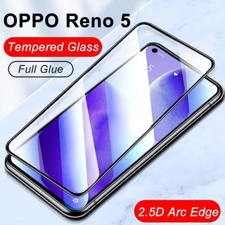 (พร้อมส่งในไทย)Full ฟิล์มกระจกเต็มจอ For Oppo Reno5(5G) / Reno5(4G) 9H
