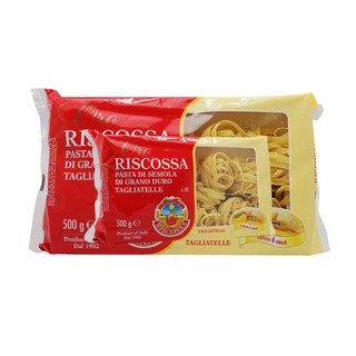 RISCOSSA Talgliatelle De Semola #81 500 g. เส้นพาสต้าผลิตจากแป้งดูรัมแท้ 100% [RI13]