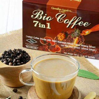 ส่งฟรี Giffarine Bio coffee 7in1 กาแฟผสมเห็ดหลินจือ ไบโอคอฟฟี่ กิฟฟารีน กาแฟกิฟฟารีน โสมสกัด เห็ดหลินจือ