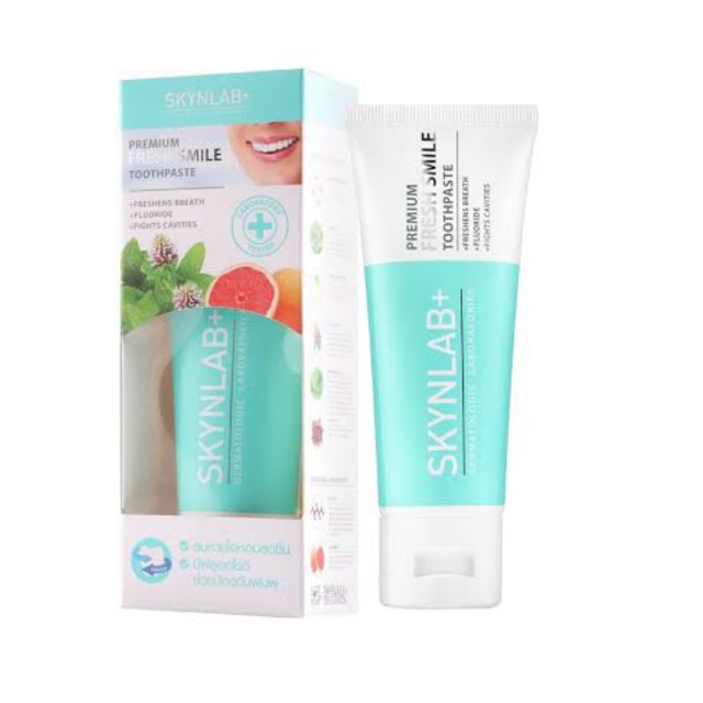 ภาพหน้าปกสินค้ายาสีฟัน Skynlab Premium All Fresh Smile Toothpaste and ขนาด50g ,160g. จากร้าน tonyfang1964 บน Shopee