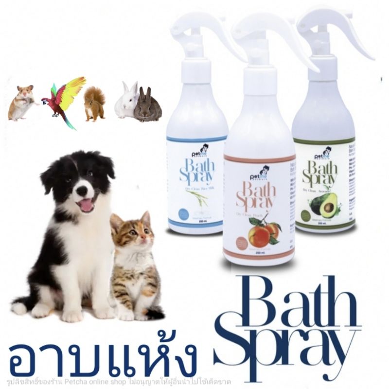 ภาพหน้าปกสินค้าสเปรย์อาบแห้ง Petme Bath Spray ไม่ต้องใช้น้ำ สำหรับสัตว์ทุกชนิด 250 ml.