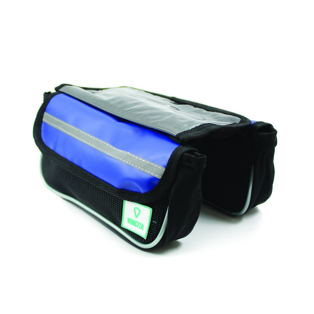 vincita-b029tx-กระเป๋าเบนโตะคู่-คาดเฟรมและสเต็ม-สีน้ำเงิน