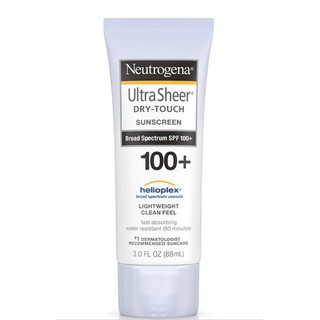 🌱พร้อมส่ง🌱Neutrogena Ultra Sheer Dry-Touch Sunscreen  SPF 100 กันแดดอันดับ1ที่แพทย์ผิวหนังอเมริกาแนะนำ ซึมซาบเร็ว