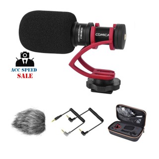 ไมโครโฟน COMICA MICRO CARDIOID CONDENSER SHOTGUN MICROPHONE CVM-VM10II RED