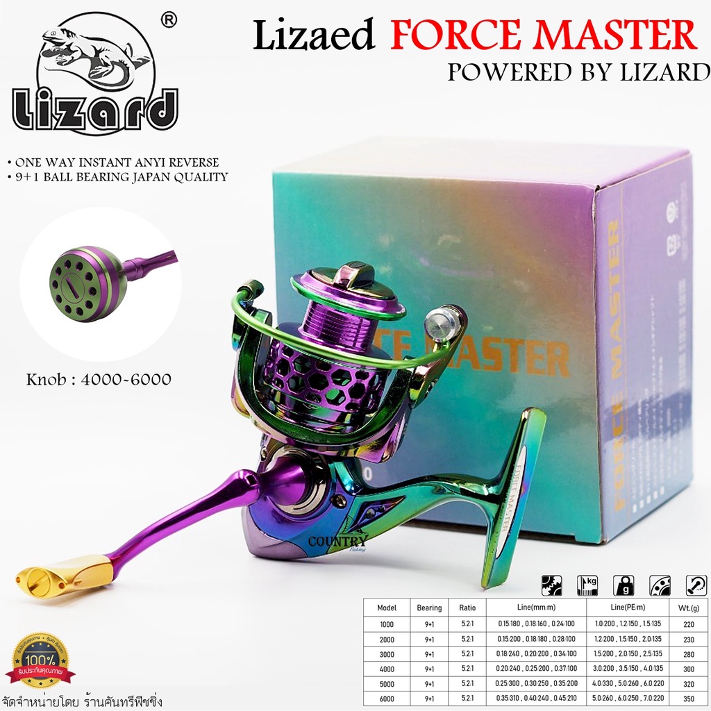 รอกตกปลา-lizard-force-master-ลิซาร์ด-ฟอร์สมาสเตอร์-สีรุ้ง