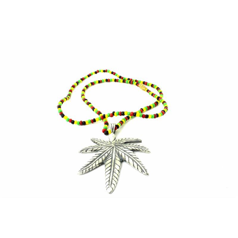 สินค้าราสต้า-necklace-rasta-beads-สร้อยคอลูกปัดอย่างดีพร้อมจี้โลหะสุดเท่ห์