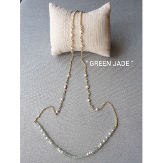 สายคล้องแมส (005) "GREEN JADE" หยกเขียว