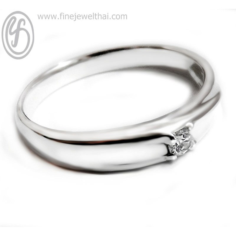 finejewelthai-แหวนเพชร-เพชรสังเคราะห์-เงินแท้-925-แหวนคู่-แหวนแต่งงาน-diamond-cz-silver-wedding-ring-valentine-gift21