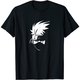 เสื้อยืดอินเทรนด์ผู้ชายอินเทรนด์ผู้หญิงเสื้อยืด พิมพ์ลาย Naruto Shippuden Kakashi HeadS-3XL