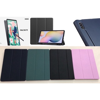 [พร้อมส่งไทย] เคสฝาพับ Samsung Galaxy Tab S7FE 12.4* (2021) T735/Tab S8Plus 2022/Tab S7Plus มีช่องใส่ปากกา พับตั้งได้