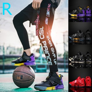 NBA Lakers LeBron James Basketball shoes Size:36-45 รองเท้าบาสเก็ตบอล รองเท้าบาสเก็ตบอลแม่ลูก High-top sneakers