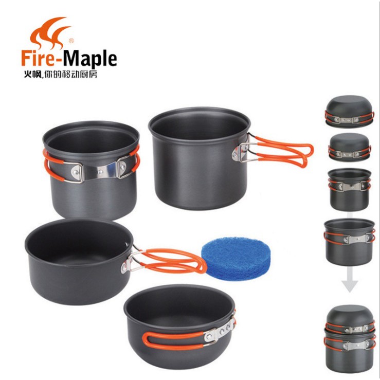 ชุดหม้อสนาม-fire-maple-fmc-208-ชุดหม้อสนามราคาประหยัด-เหมาะสำหรับแคมป์ปิ้งมือใหม่-สำหรับ-1-2-คน-adcamp