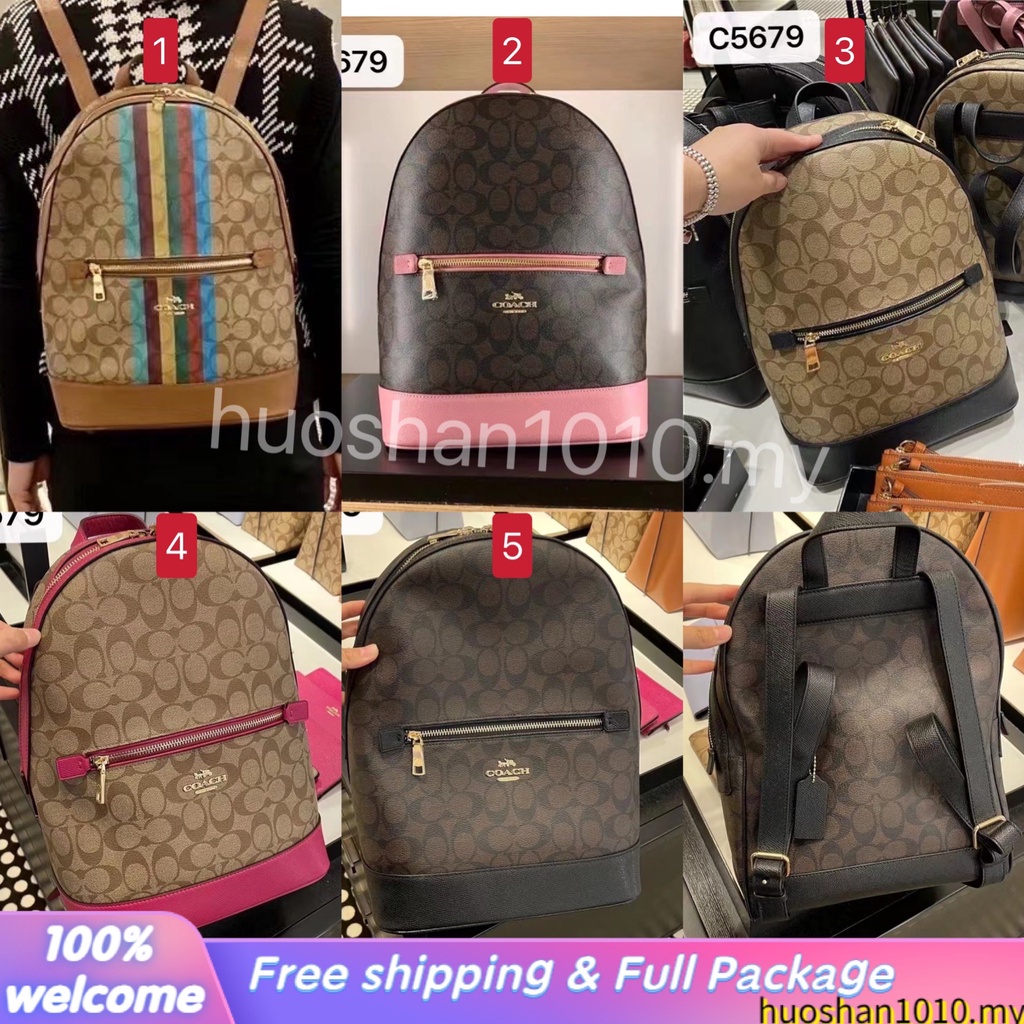 outlet-ส่วนลด-coach-c5795-c5679-กระเป๋าเป้ผู้หญิง-กระเป๋าเป้เดินทาง-กระเป๋าเป้สะพายหลังซิปคู่