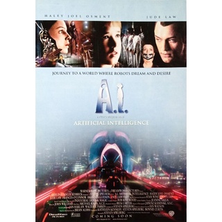 💢1 Set 2 แผ่นจ้า 💢Handbill ⚙️ A.I. Artificial Intelligence (2001)⚙️ แฮนด์บิล/ใบปิดหนัง