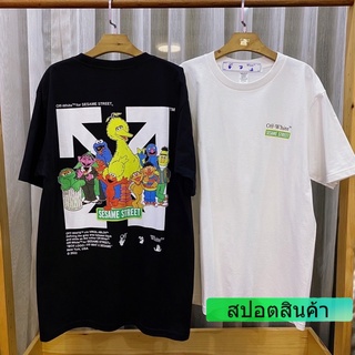 เสื้อยืดใหม่ 【COD】 เสื้อยืดแขนสั้น Off White sesame COMEING CLUB