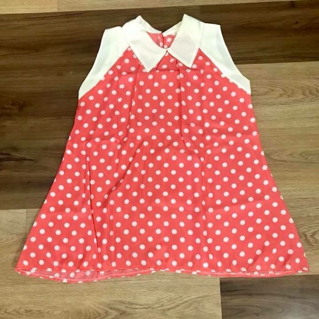 เสื้อสีชมพูจุดขาวสดใส-ลาย-polka-dot