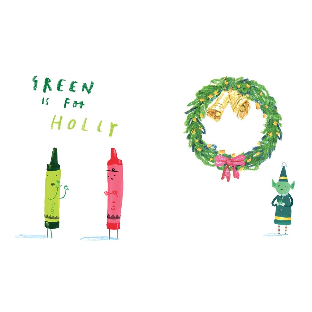 หนังสือภาษาอังกฤษ-green-is-for-christmas-from-the-creators-of-the-day-the-crayons-quit-drew-daywalt