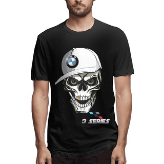 เสื้อยืด พิมพ์ลายหัวกะโหลก Bmw 3 Series Skull E93 E30 E36 E46 G20 F30 F31 F34 สีเทาเข้ม สําหรับผู้ชาย