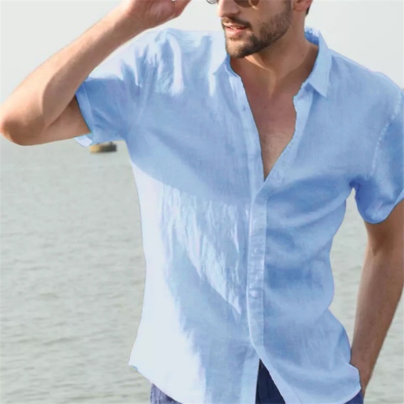 short-sleeve-shirts-men-summer-solid-color-shirt-tops-m-3xl