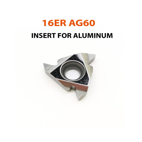เม็ดมีดกลึงทำเกลียว 16ER AG60 for Aluminum(ราคาต่อชิ้น) | Shopee Thailand