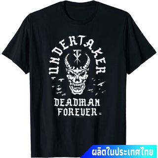 [S-5XL]มวยปล้ำอาชีพ มวย มวยปล้ำลีก อเมริกา WWE Undertaker Deadman Forever T-Shirt คอกลม แฟชั่น  ผ้าฝ้ายแท้ เสื้อยืด ผ้าฝ