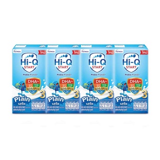 (แพ็ค 4) Hi-Q Start Prebio Proteq UHT Milk ไฮ-คิว สตาร์ท พรีไบโอโพรเทก นมยูเอชที สูตร 3 รสจืด 110 มล.