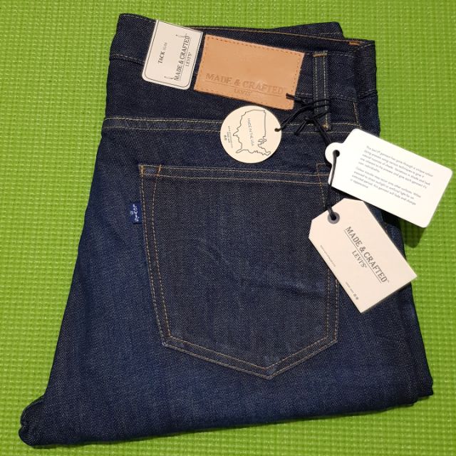 Levi's Made & Crafted Tack slim made in USA. Size: 30x34 สภาพใหม่