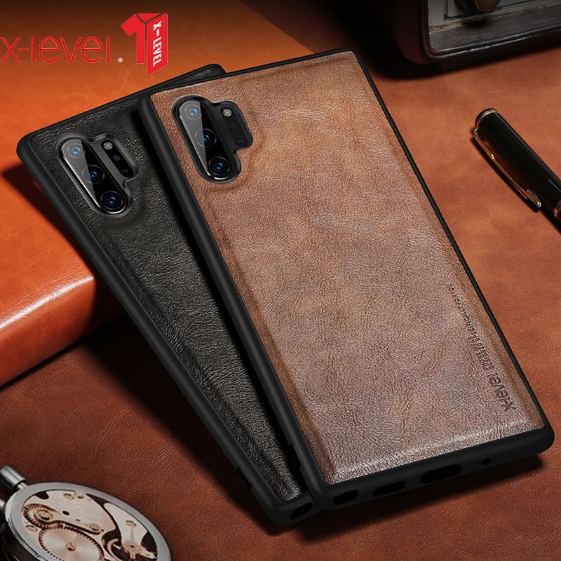 x-level-soft-luxury-leather-protective-case-for-samsung-galaxy-note-10-note10-plus-back-cover-shell
