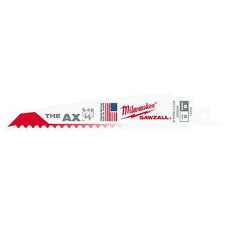 MILWAUKEE ใบเลื่อยชัก ตัดไม้ 48-00-5021 AX Wood Sawzall Blade ขนาด 6 นิ้ว