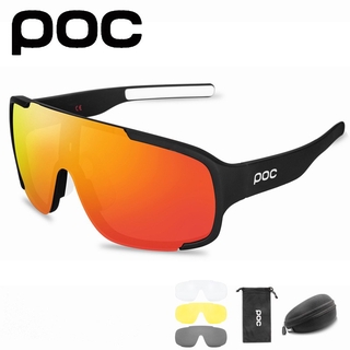 POC 4 เลนส์แว่นตากันแดดสำหรับขี่จักรยานผู้หญิงผู้ชายกีฬากลางแจ้งแว่นตากันแดด Mountain Road Bike แว่นตา POC MTB จักรยานขี่ Glasses