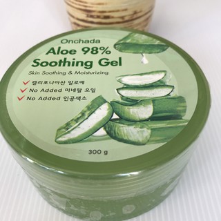 ALOE VERA Soothing gel เจลว่านหางจระเข้ ออแกนิค สารสกัดจากธรรมชาติ นำเข้าจากเกาหลี ของแท้100%(330grs.)